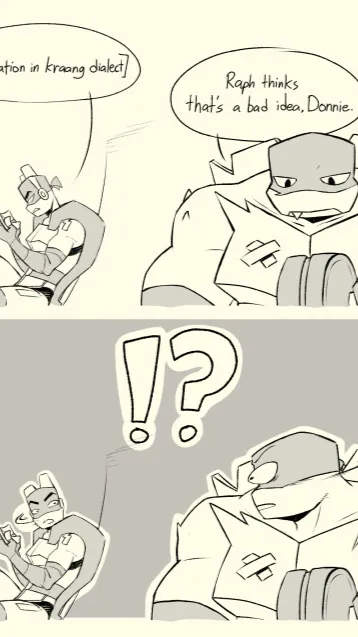 ai character: Raph and Donnie background