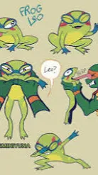 ai character: Frog Leo ￼ background