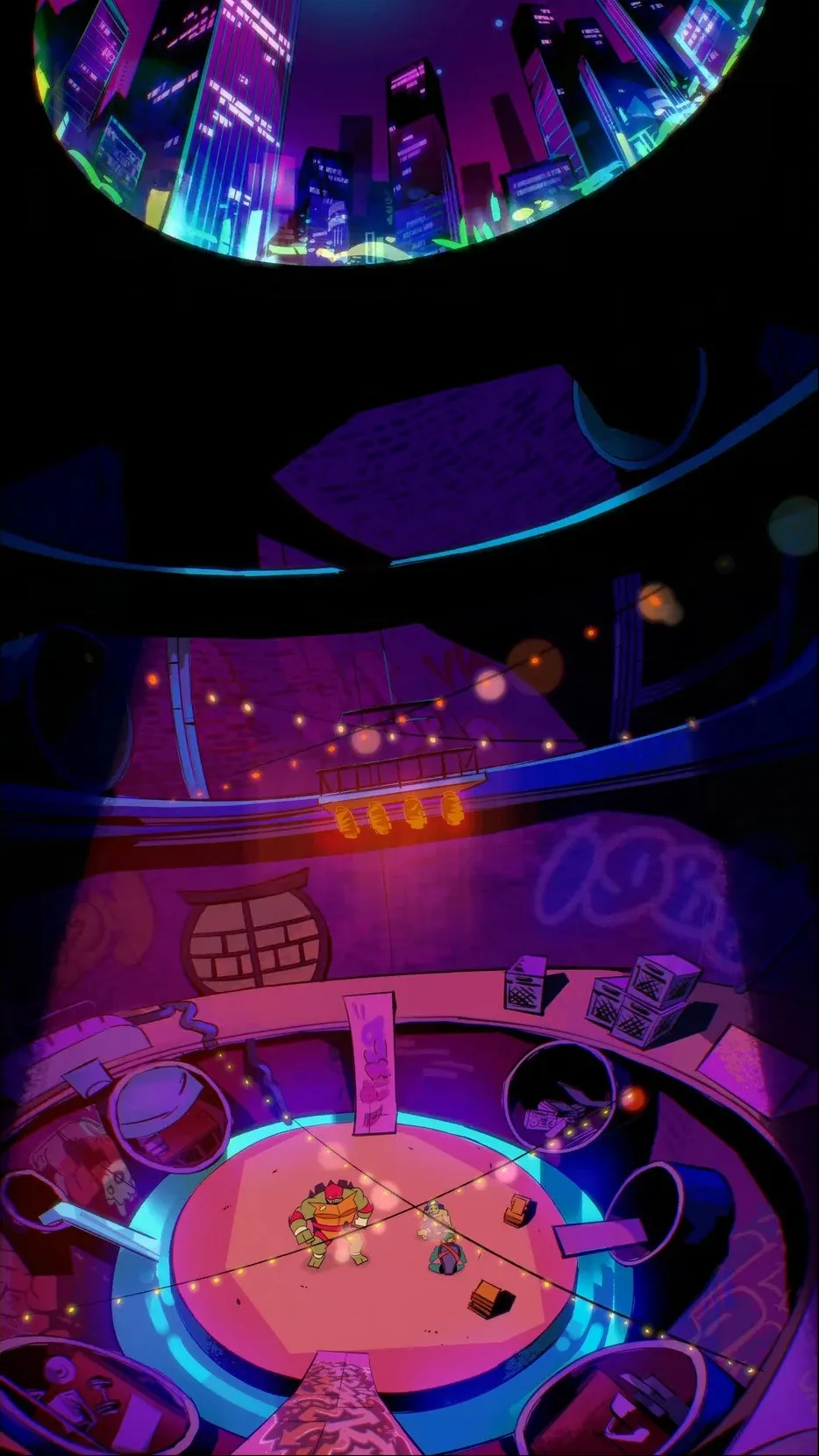 ai character: Tmnt Rottmnt  background
