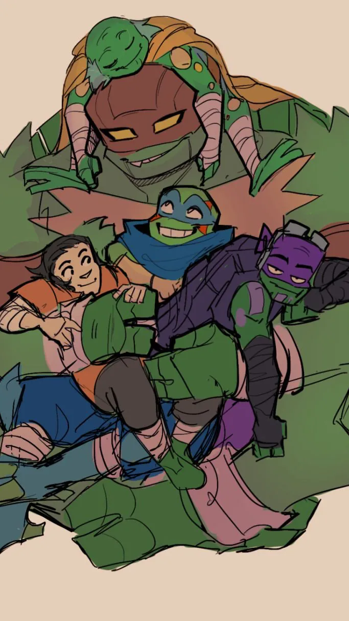 ai character: ￼Future tmnt background