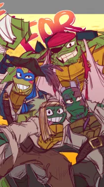 ai character: Tmnt ￼pirates 2 background