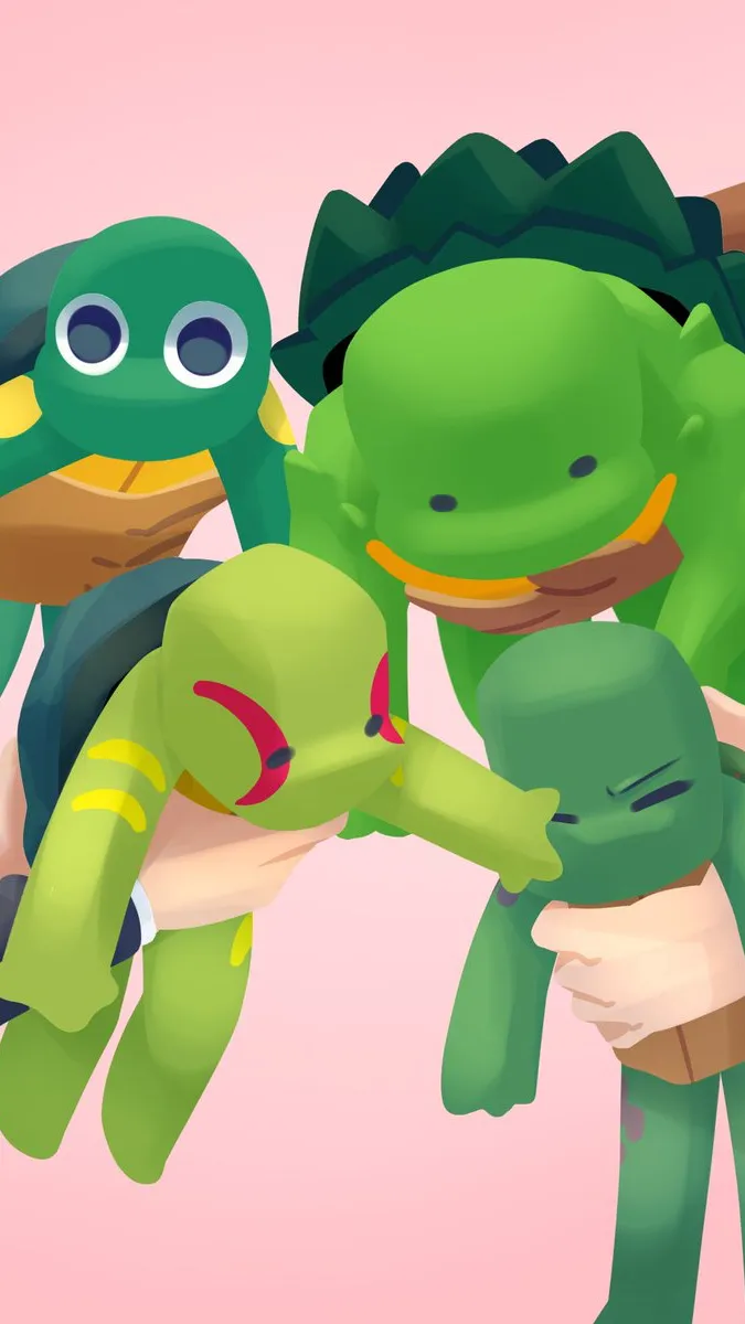 ai character: Baby tmnt background