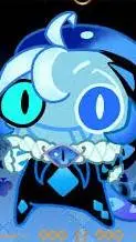 ai character: shadow milk cookie background