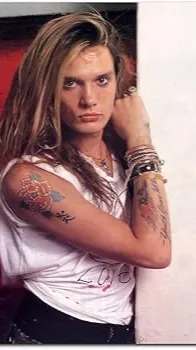 ai character: Sebastian bach  background