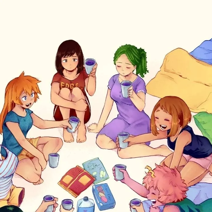 chat with ai character: MHA sleepover