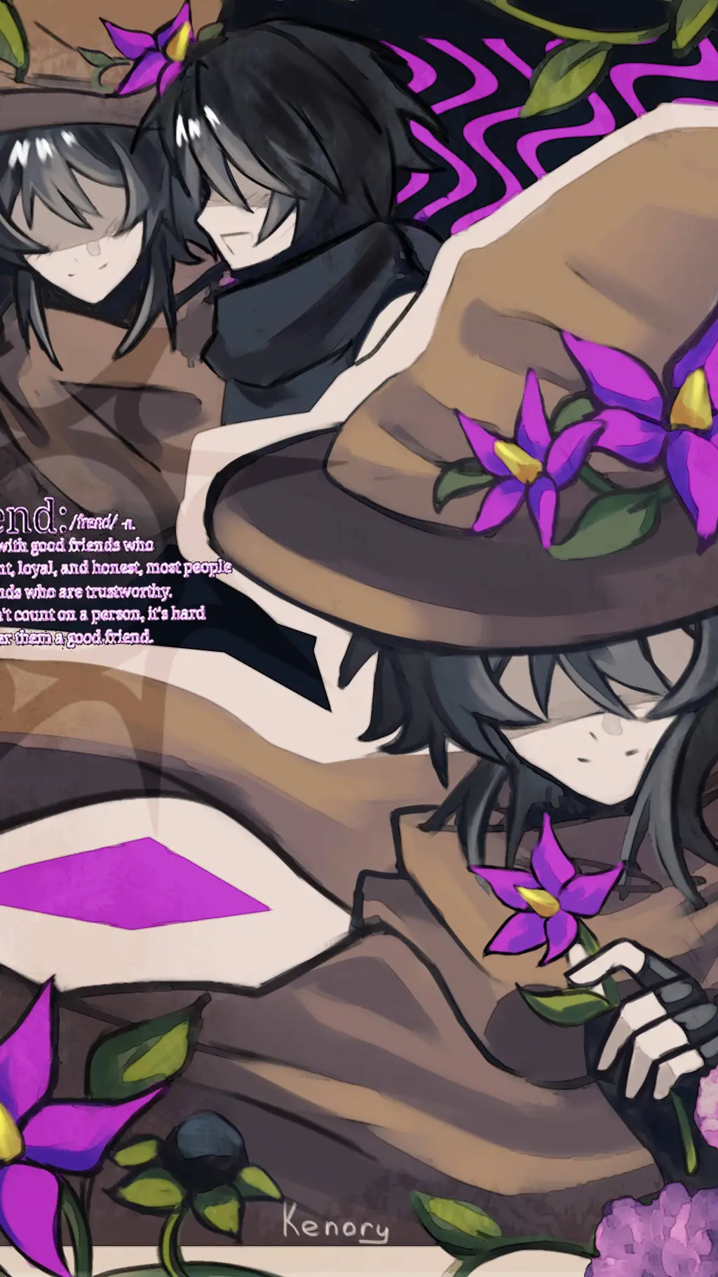 ai character: Azure x two time background