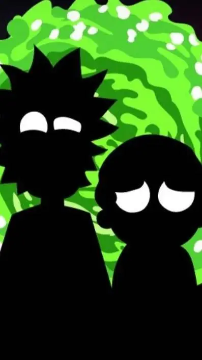 ai character: Rick y Morty background