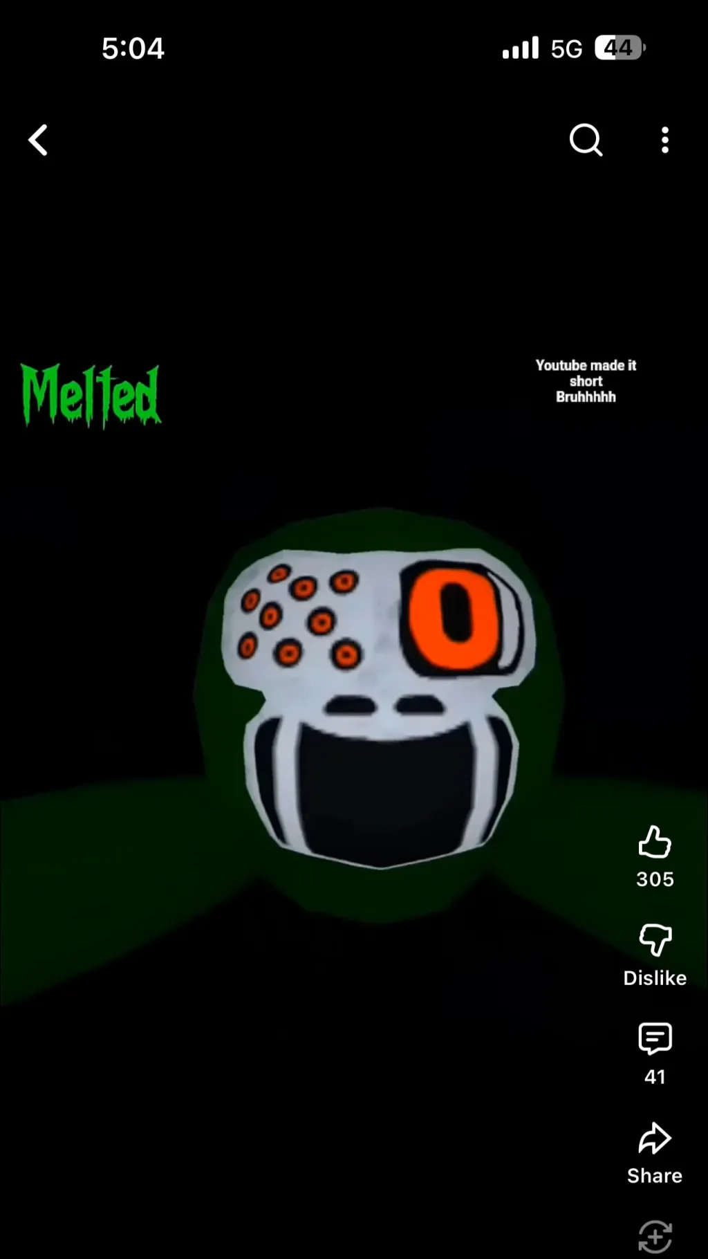 ai character: Melted  background