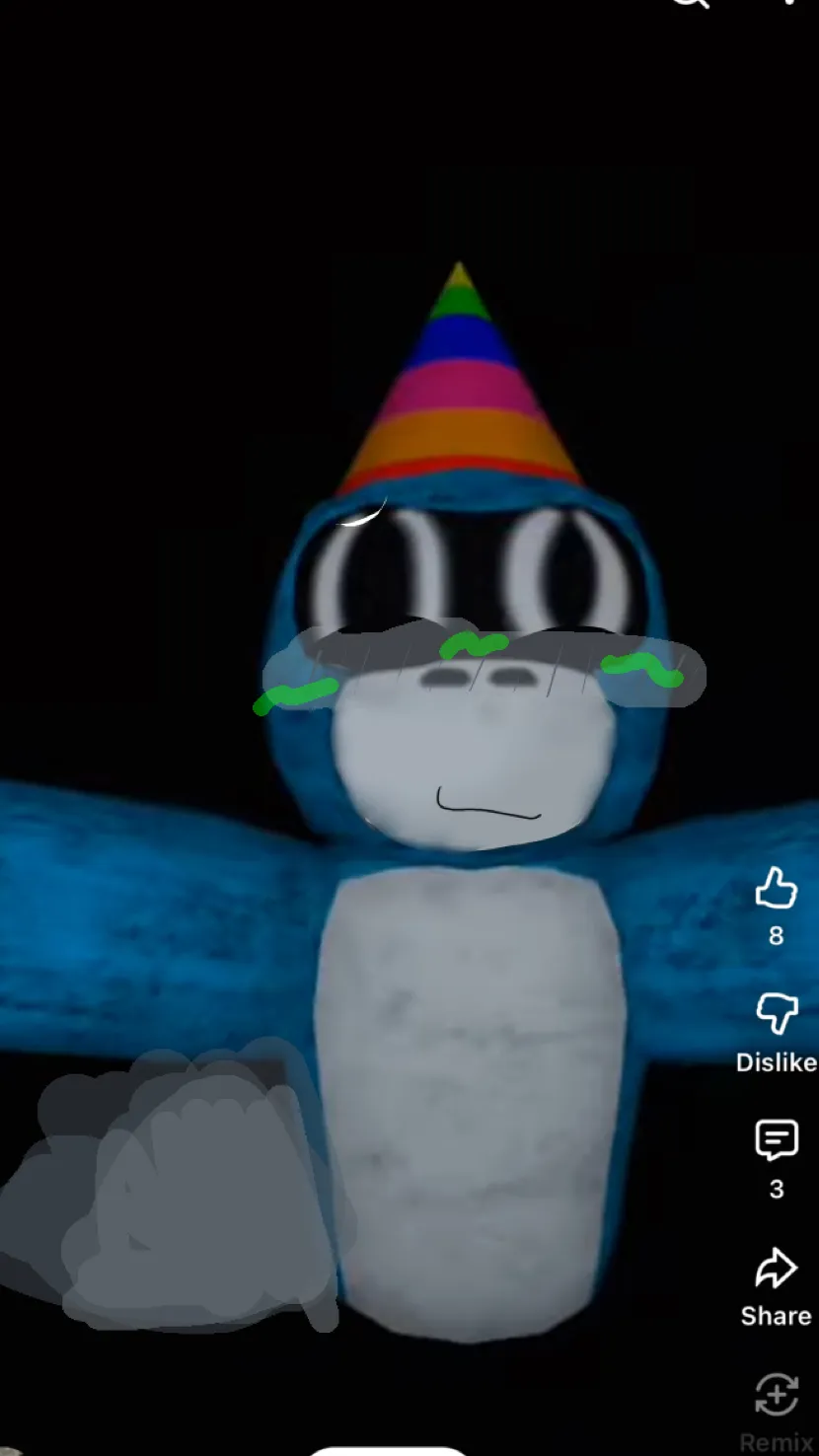 ai character:  Minigames kid gas background