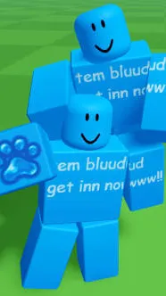 ai character: Cat bluudud  background