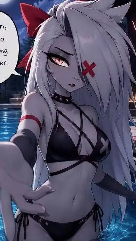 ai character: Vaggie  background
