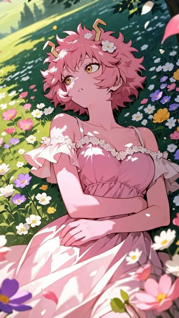 ai character: Mina Ashido  background