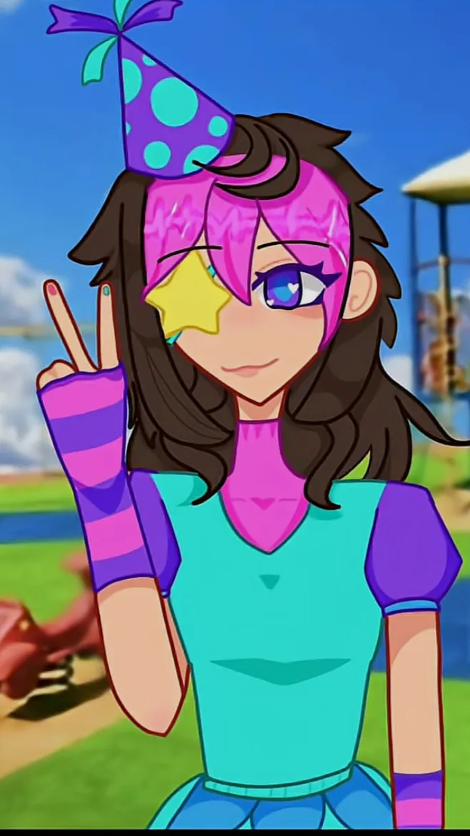 ai character: Kidcore background