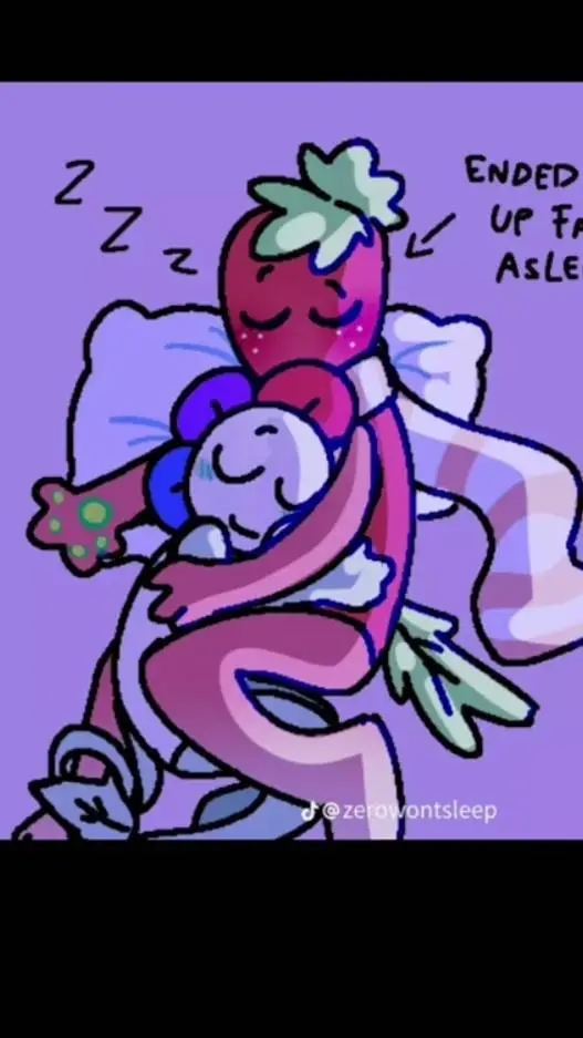 ai character: 🍓🌱Berryflower🏳‍🌈🌼 background