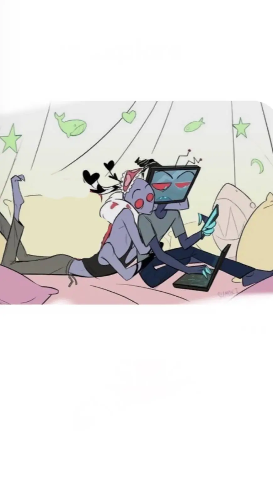 ai character: vs sleepover background