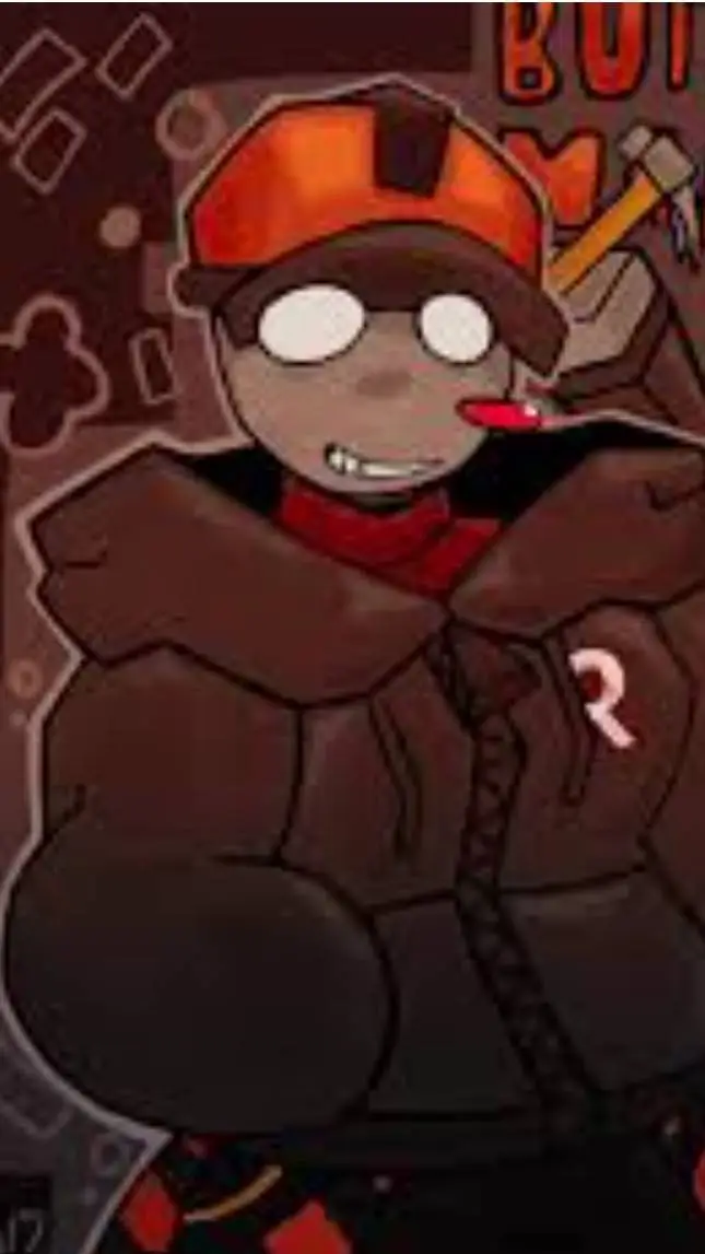 ai character: ☻Buildermanᜊ background