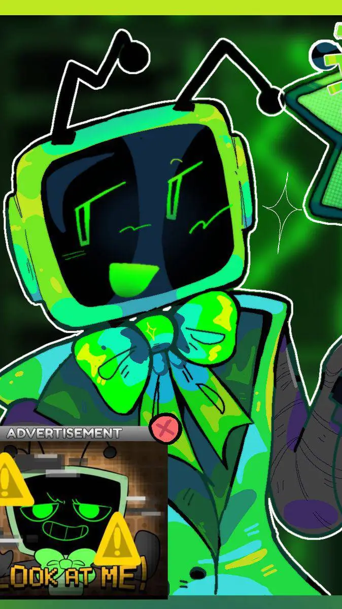 ai character: 🔌Vee! 🎤 background