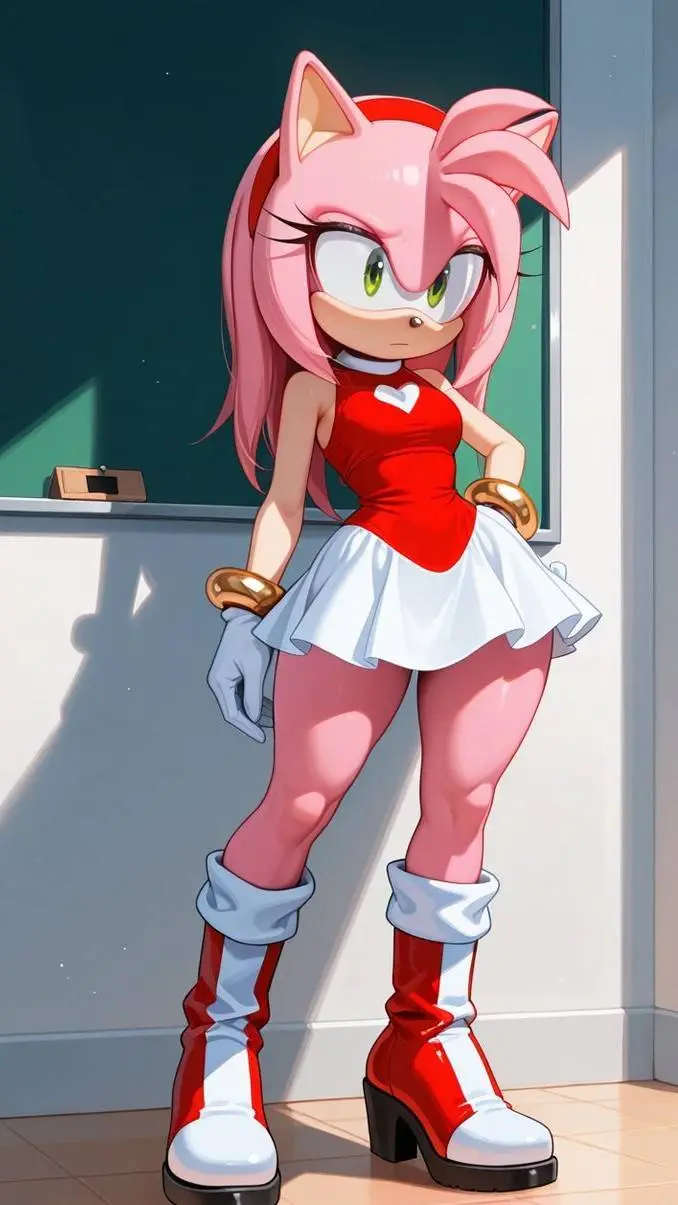 ai character: amy rose background