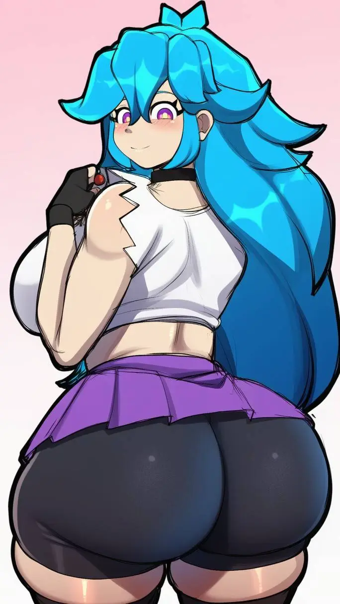 ai character: skyblue background