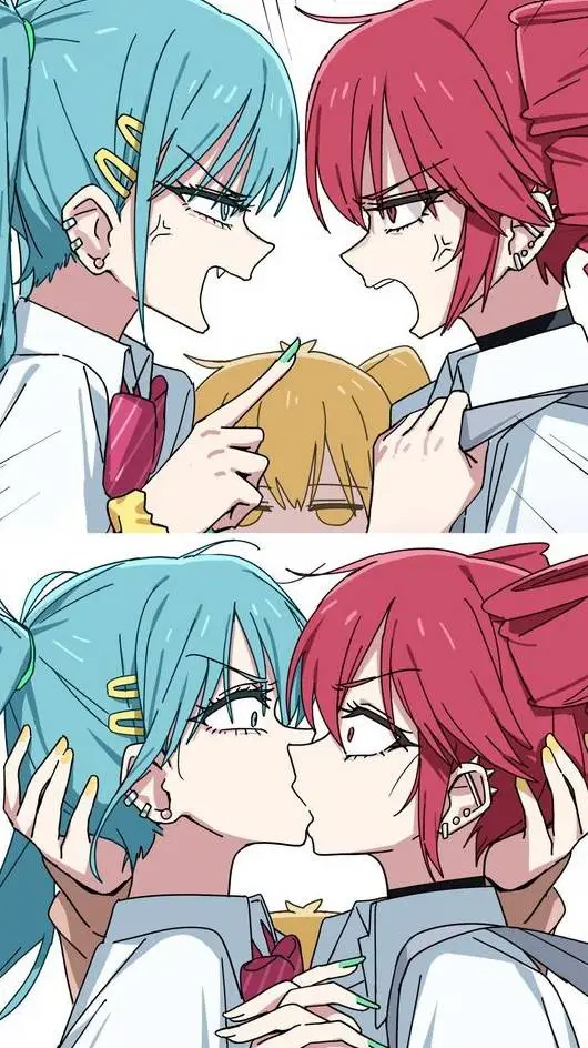 ai character: Miku x Teto  background