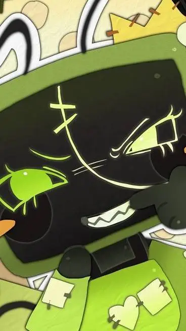 ai character: 📺~Vee~🟩 background