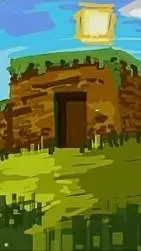 ai character: minecraft background