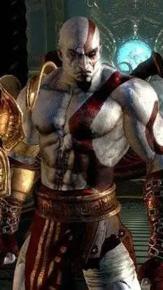 ai character: kratos  background