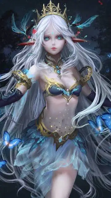 ai character: elf princess background