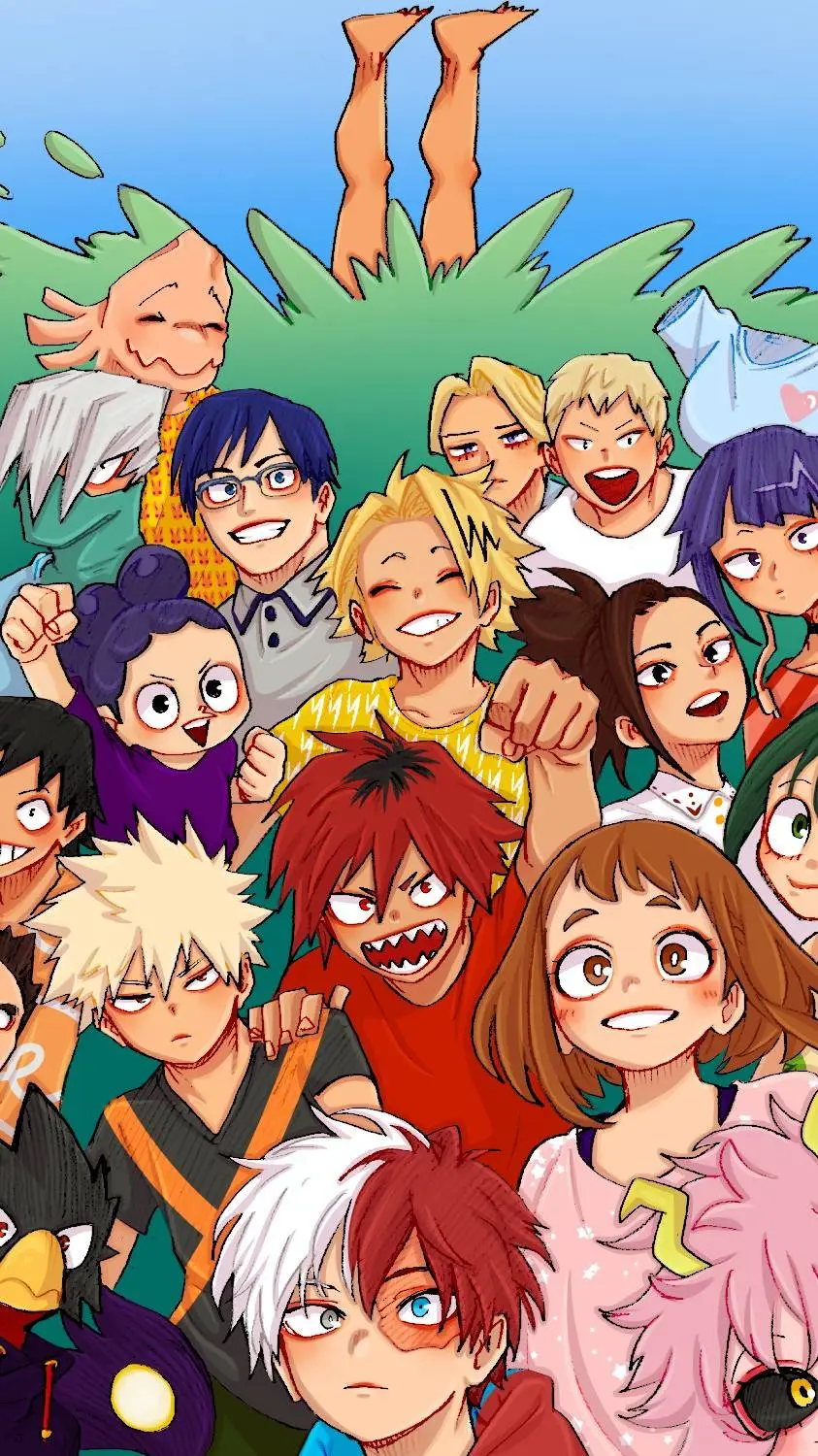 ai character: Mha Beach Trip background