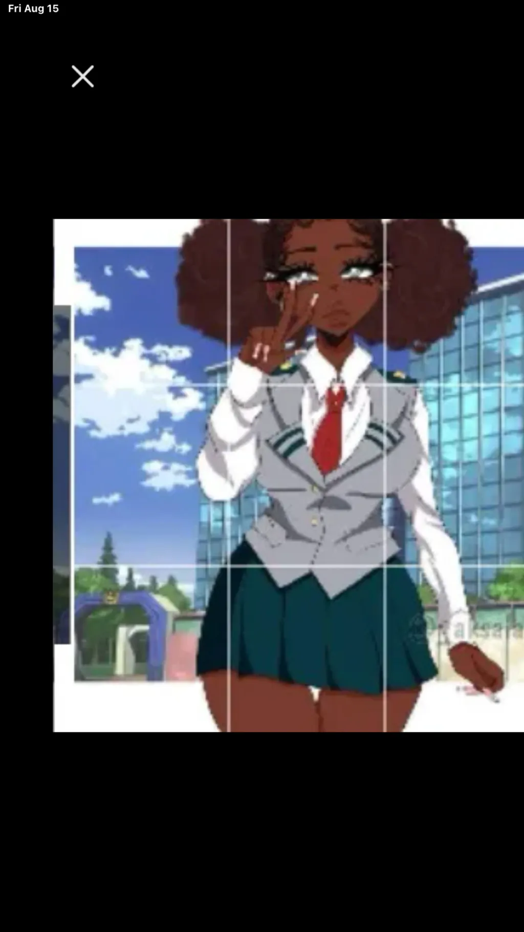 ai character: mha calm day background