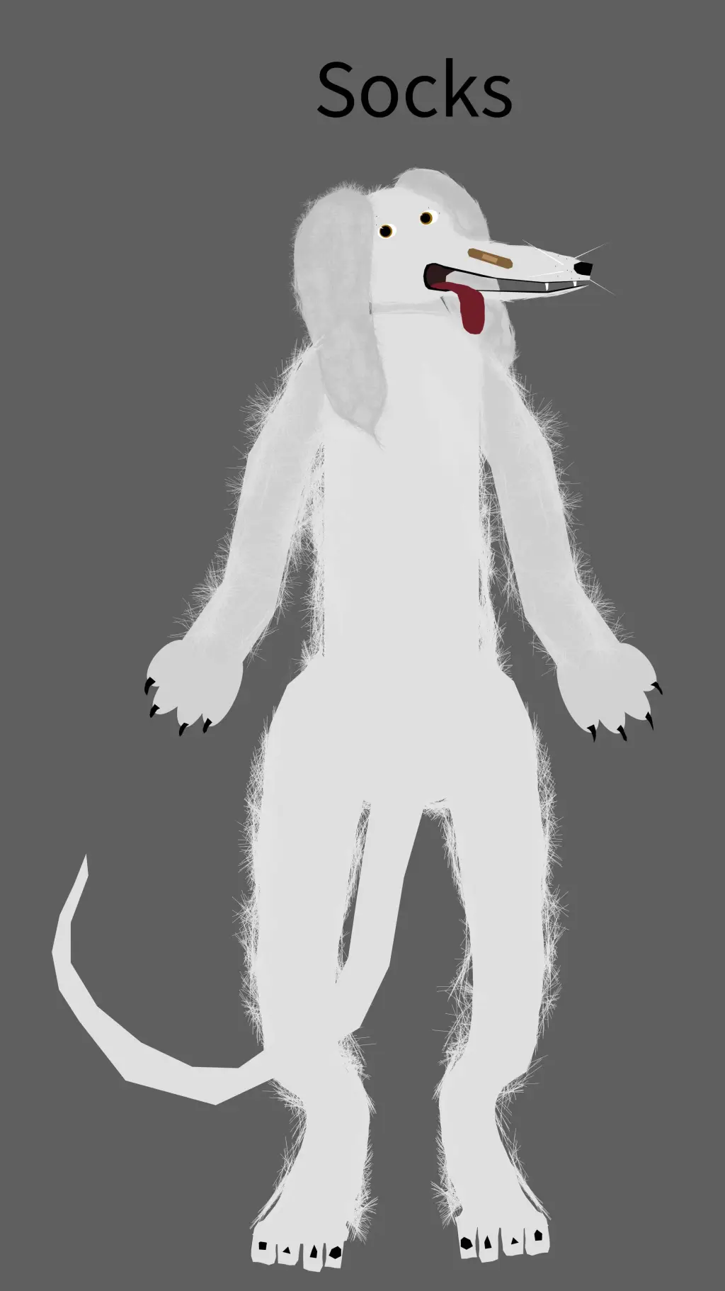 ai character: Socks background