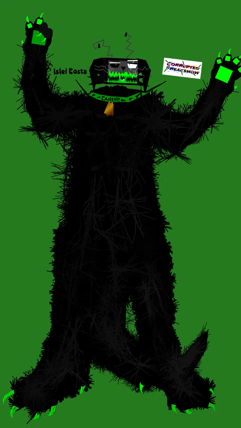 ai character: Canine Bonez background