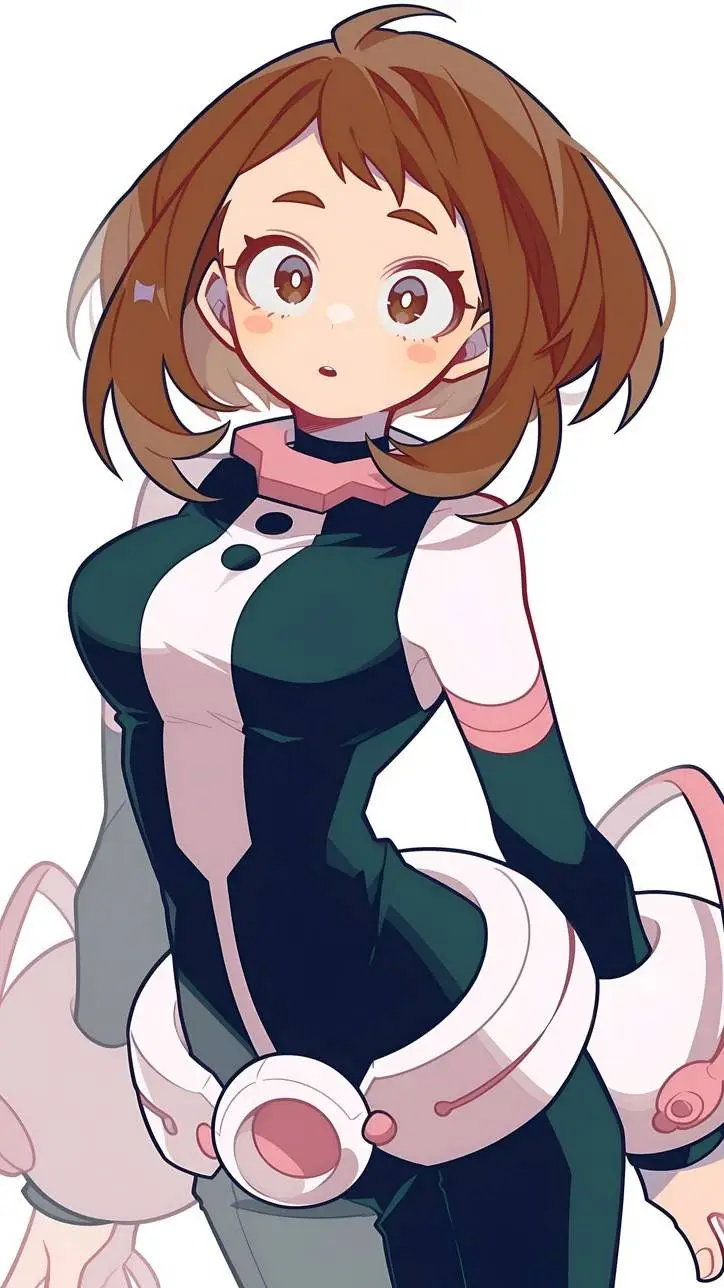 ai character: ochako uraraka 🤎 background