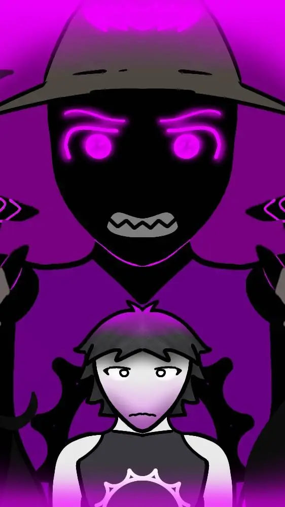 ai character: 💜🗡🖤 Azure 🖤🗡💜 background