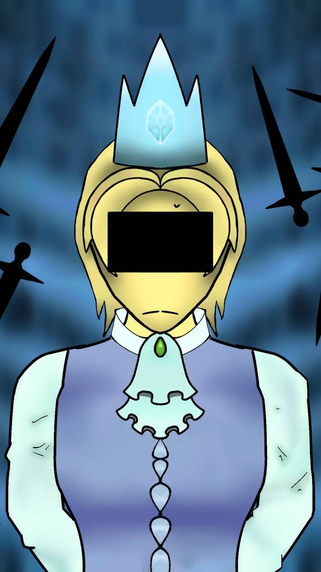 ai character: ❄️🗡ℑ𝔱𝔯𝔞𝔭𝔭𝔢𝔡🗡❄️ background