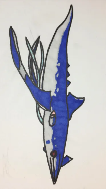 ai character: Squidshark background