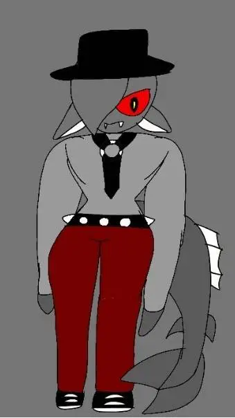 ai character: shadowoid fish background