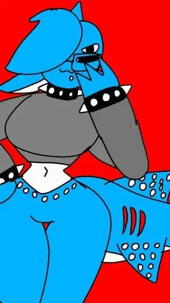 ai character: Mallie whaleshark  background