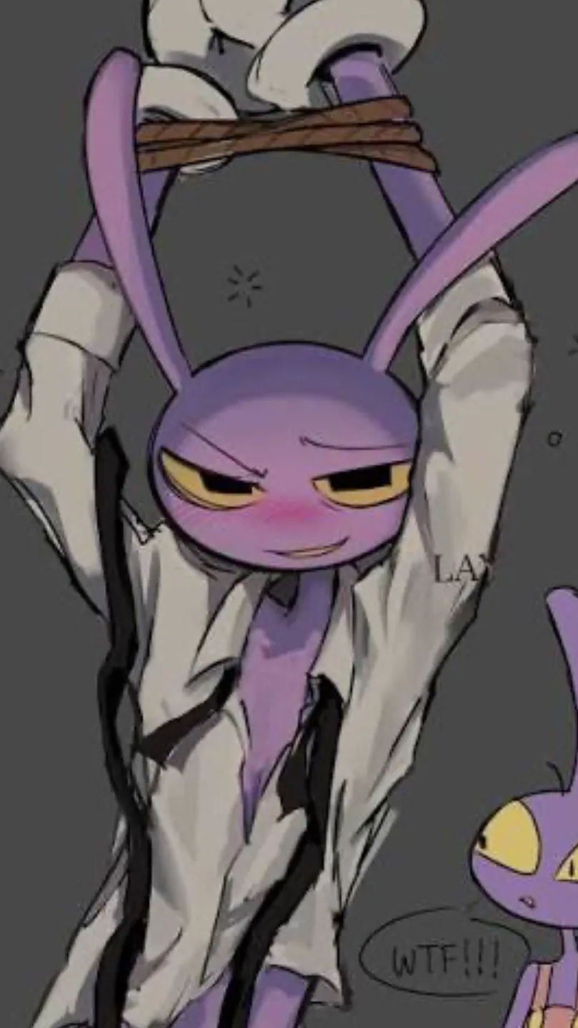 ai character: Jax💜🐰🔥 background