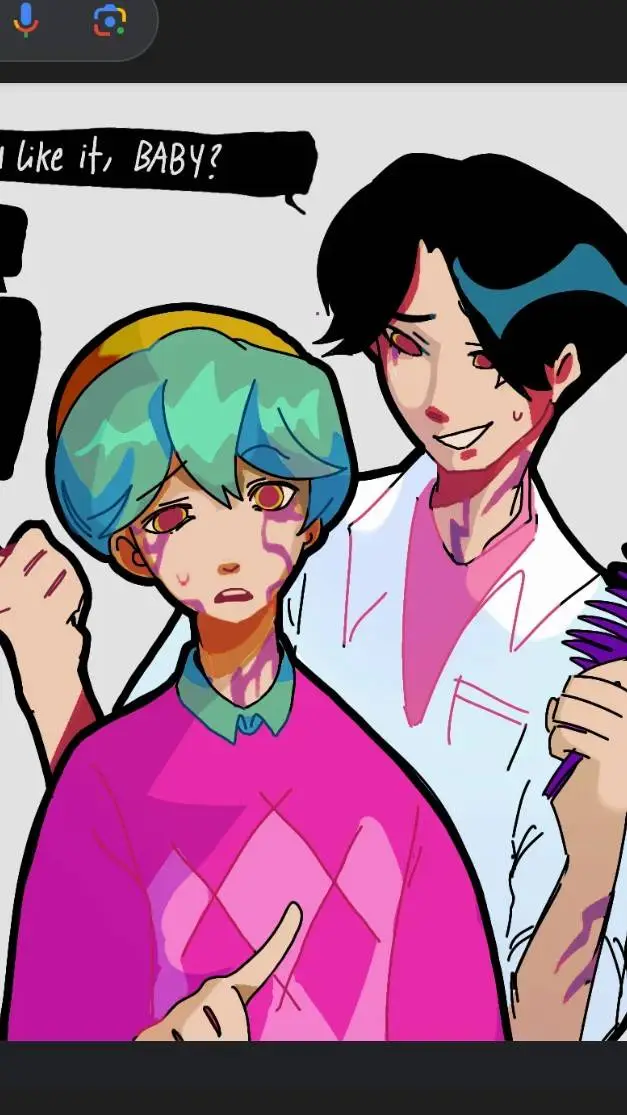 ai character: Baby Saja x Jinu  background