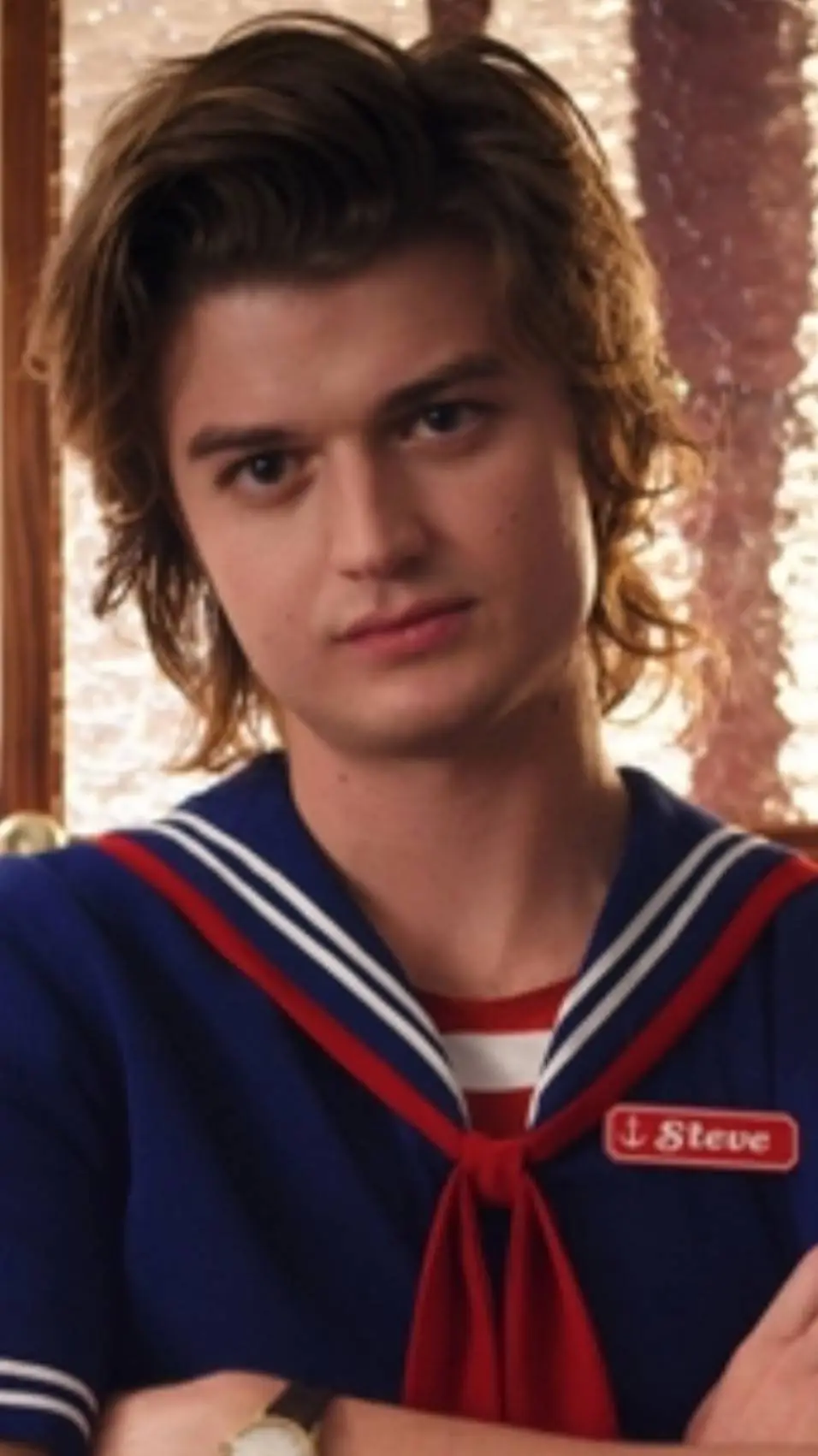 ai character: Steve Harrington  background