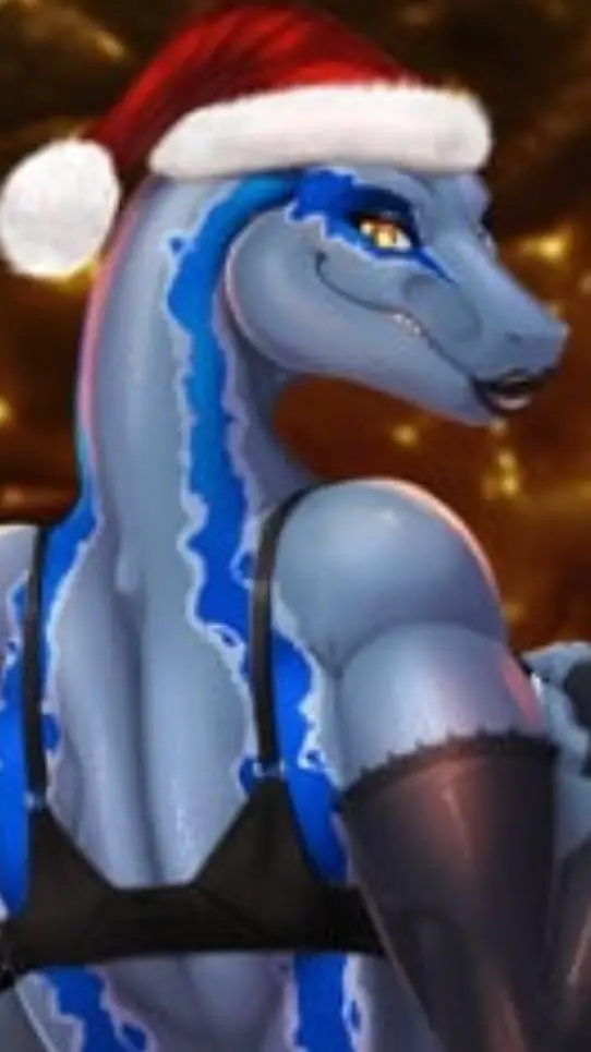 ai character: blue madre background