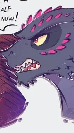 ai character: Godzilla. background