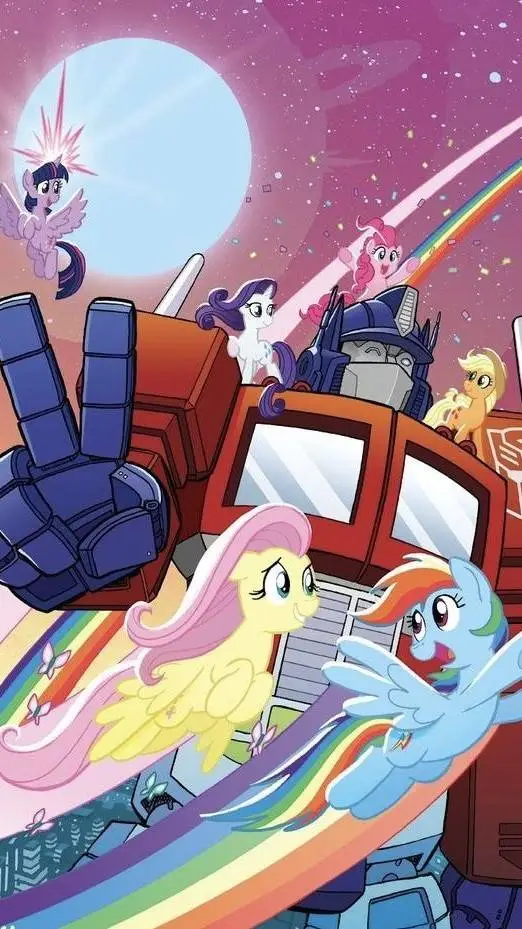 ai character: mlp x Transformers background