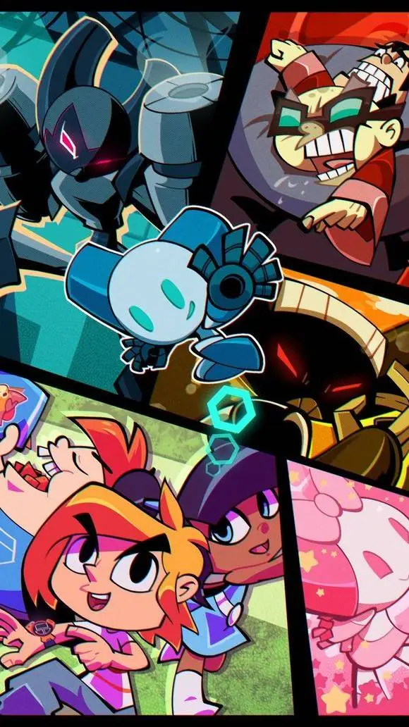 ai character: Robotboy. background
