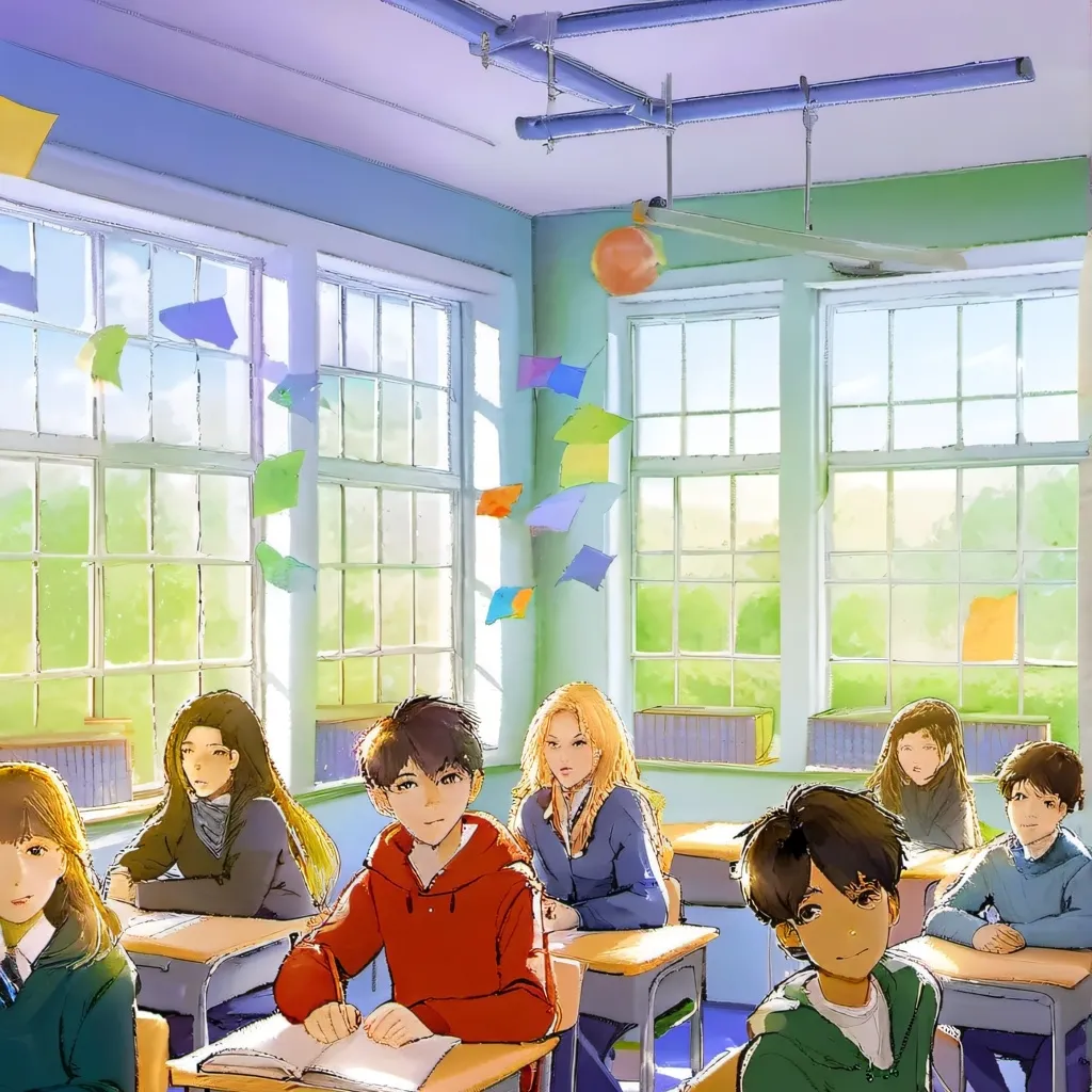 chat with ai character: school