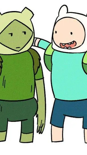 ai character: Finn y Fern 💙💚 background