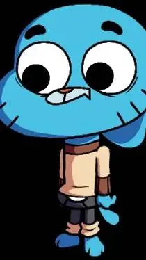 ai character: Gumball traumado background
