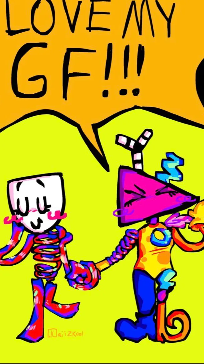 ai character: zooble x gangle^^! background
