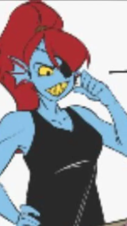 ai character: undyne background